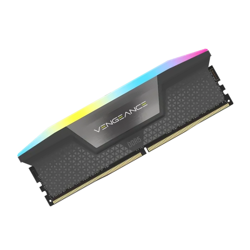 رم DDR5 دسکتاپ 16 گیگابایت 5200Mhz CL40 کورسیر مدل VENGEANCE RGB تک کاناله