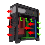 کیس کامپیوتر گیم مکس مدل G563-FRGB