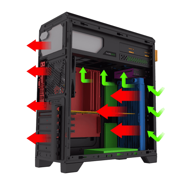 کیس کامپیوتر گیم مکس مدل G563-FRGB