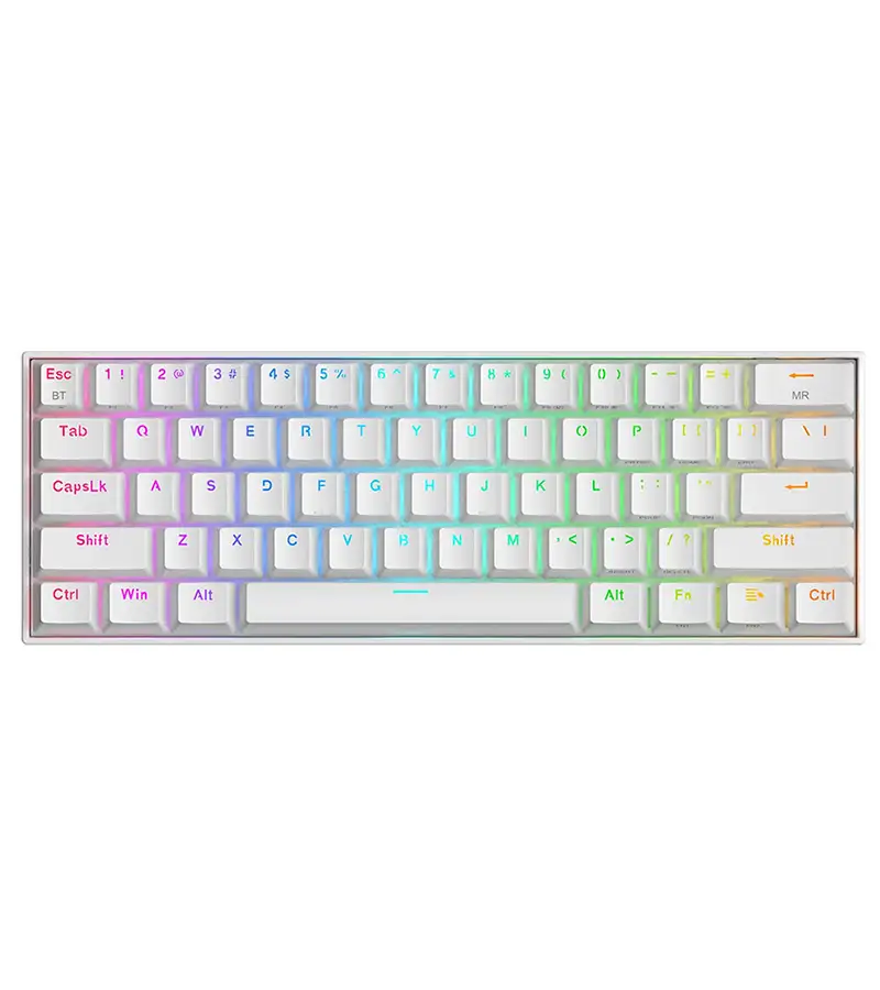 کیبورد بی سیم/باسیم مکانیکال گیمینگ ردراگون Draconic K530 White RGB