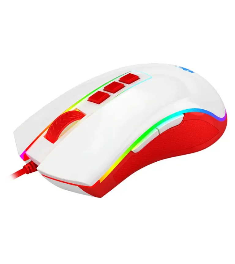 موس گیمینگ ردراگون COBRA Red White M711C