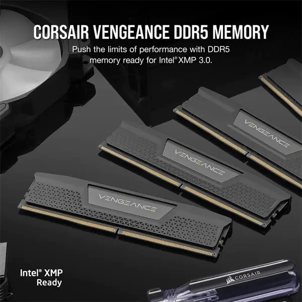 رم کورسیر VENGEANCE 16GB 8GBx2 5200MHz CL40 DDR5