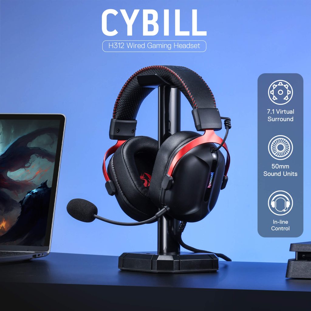 هدست گیمینگ ردراگون Cybill H312