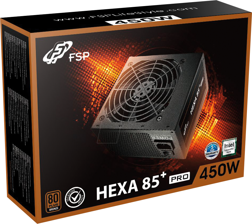 پاور 450 وات اف اس پی HEXA 85+ PRO 450w