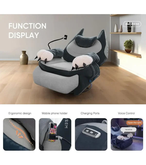 استیشن گیمینگ اینگریم Smart Recliner Black