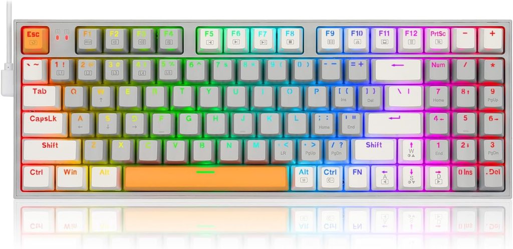 کیبورد مکانیکال گیمینگ ردراگون Kitava K636 WGO RGB