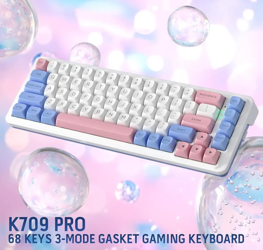 کیبورد بی سیم/باسیم گیمینگ ردراگون NOVA K709 PRO WBP RGB