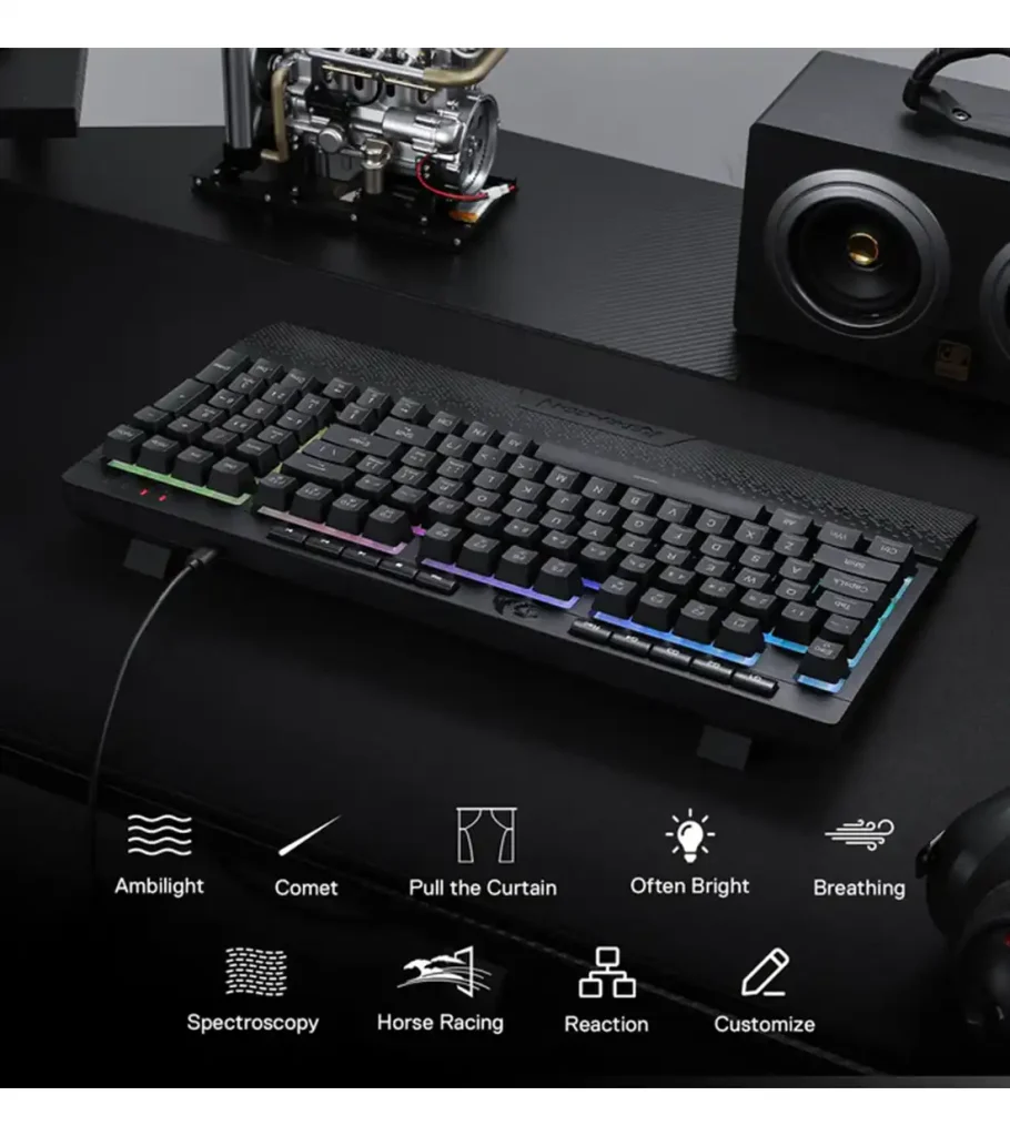 کیبورد بی سیم/باسیم گیمینگ ردراگون SHIVA K515 RGB