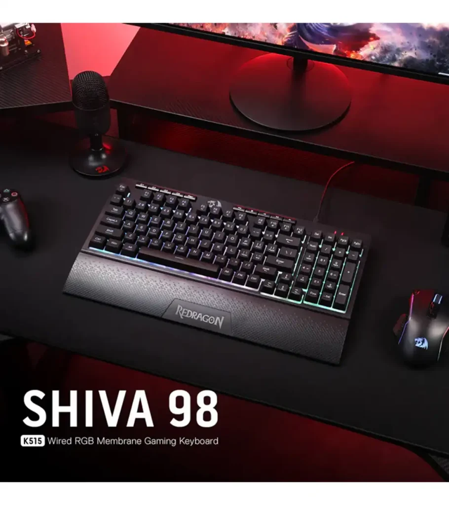 کیبورد بی سیم/باسیم گیمینگ ردراگون SHIVA K515 RGB