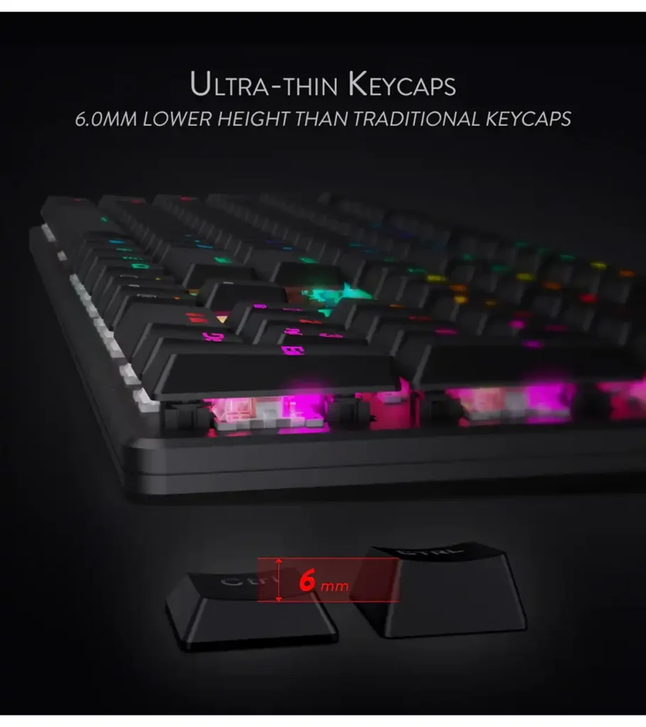 کیبورد گیمینگ ردراگون Shrapnel K589 RGB