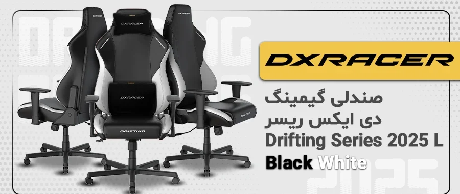 صندلی گیمینگ دی ایکس ریسر Drifting Series 2025 L Black White