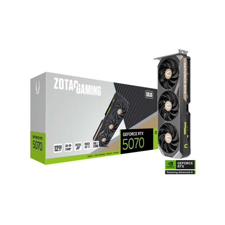 کارت گرافیک ZOTAC GAMING GeForce RTX 5070 SOLID 12GB