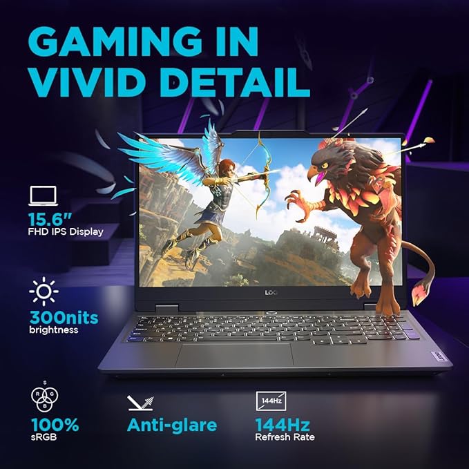 لپ تاپ لنوو مدل LOQ i5 12450HX 16GB 512SSD RTX2050