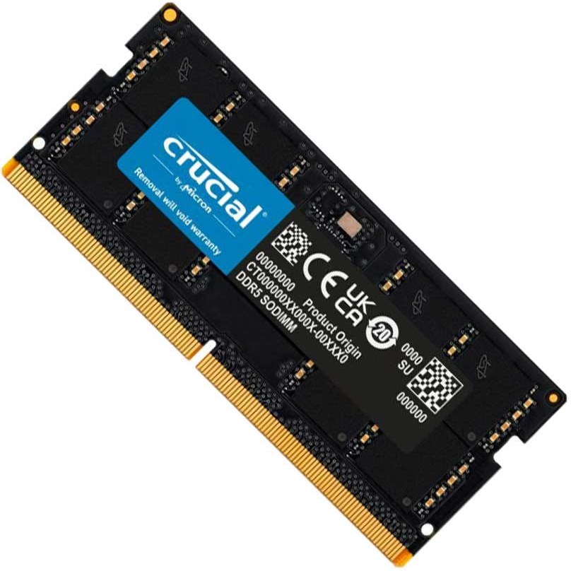 رم لپ تاپ کروشیال Single Channel CL46 5600MHz DDR5 16GB