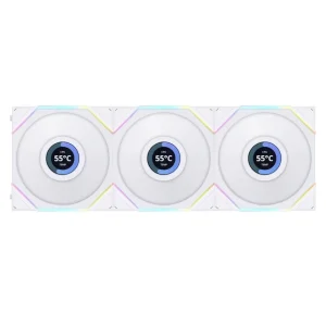 فن کیس لیان لی UNI FAN TL LCD Reverse White بسته 3 عددی