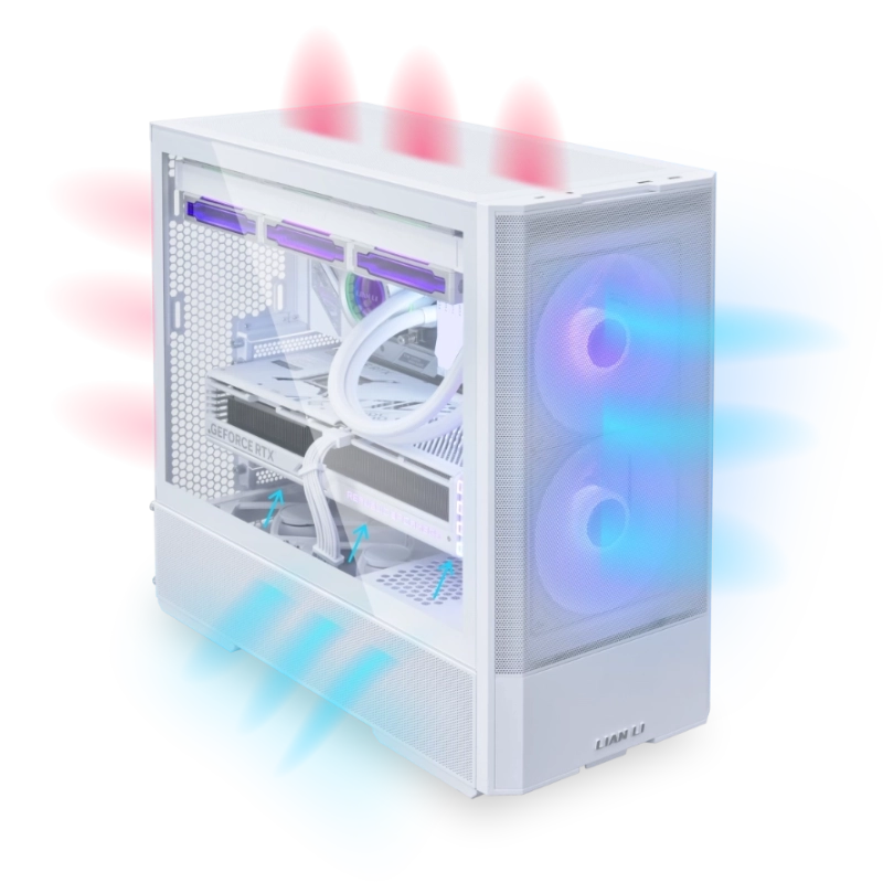 کیس گیمینگ لیان لی LANCOOL 207 White