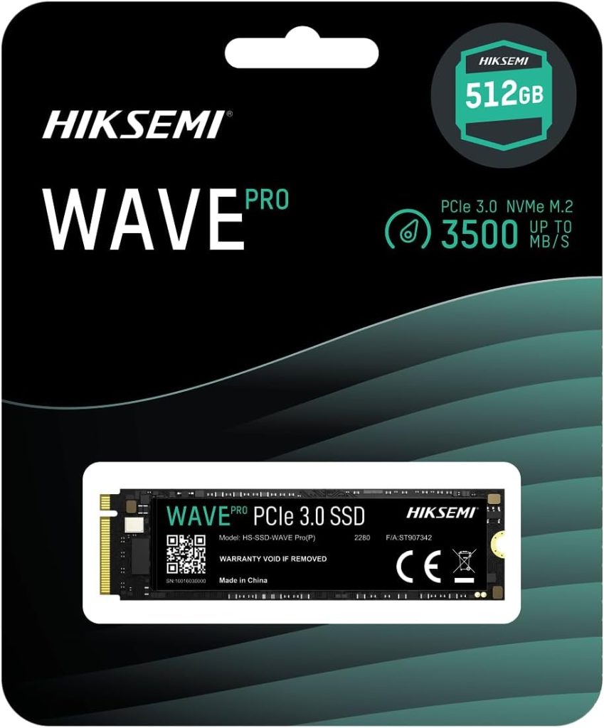 حافظه اس اس دی اینترنال هایک سمی مدل Wave P M.2 NVMe ظرفیت 512 گیگابایت