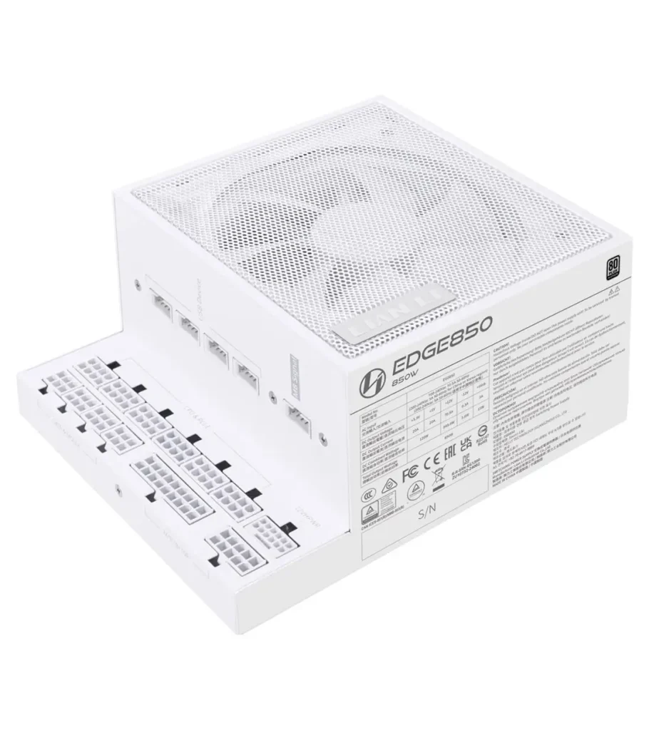 پاور 850 وات لیان لی EDGE 850 UK White Full Modular