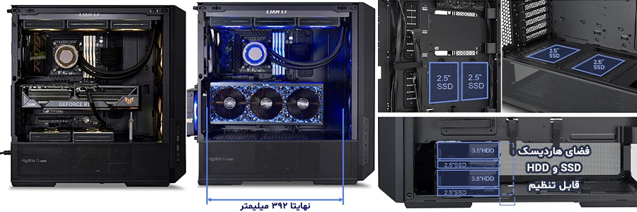 کیس گیمینگ لیان لی LANCOOL 216 RGB Black