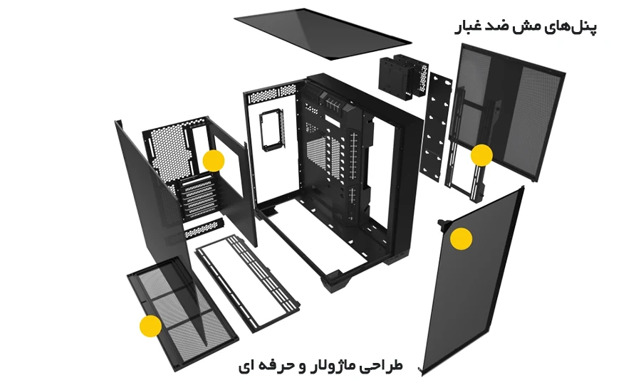 کیس گیمینگ لیان لی O11 VISION White