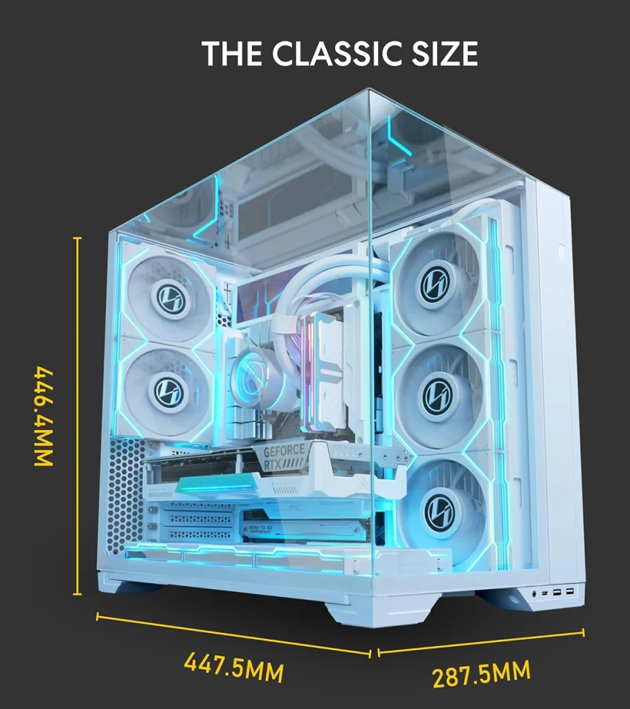 کیس گیمینگ لیان لی O11 VISION COMPACT White 
