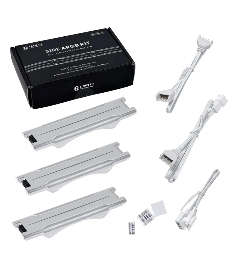 کیت نورپردازی فن کیس لیان لی SIDE ARGB KIT White بسته 3 عددی