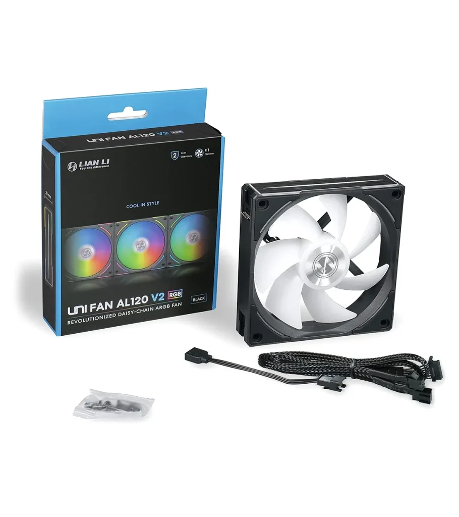 فن کیس لیان لی UNI FAN AL V2 Black بسته 3 عددی