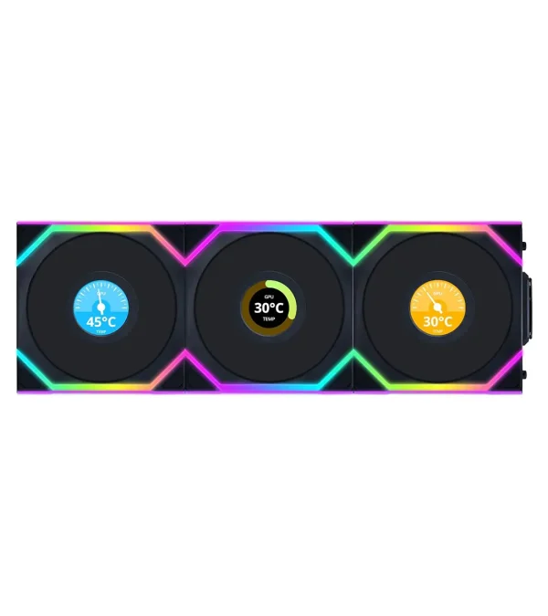 فن کیس لیان لی UNI FAN SL Wireless Black بسته 3 عددی