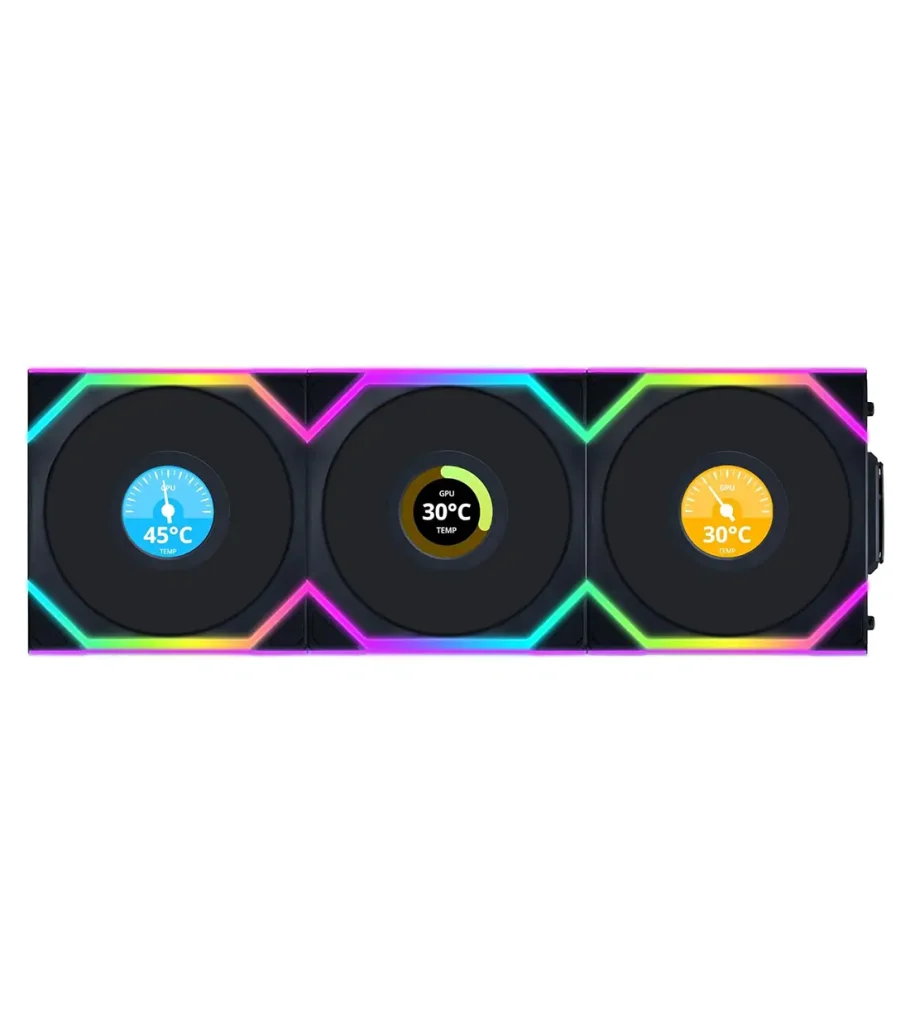 فن کیس لیان لی UNI FAN SL Wireless Black بسته 3 عددی