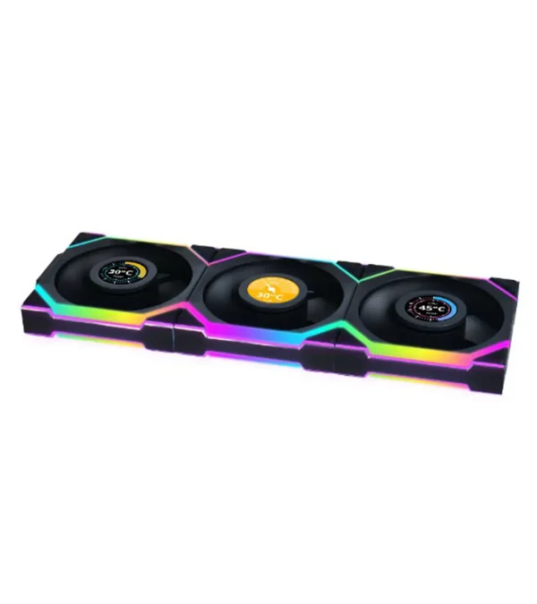 فن کیس لیان لی UNI FAN SL Wireless Black بسته 3 عددی
