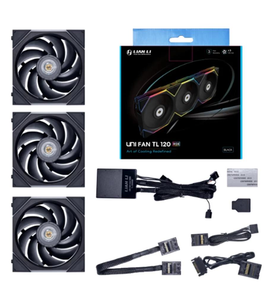 فن کیس لیان لی UNI FAN TL Black بسته 3 عددی