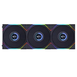 فن کیس لیان لی UNI FAN TL LCD Black بسته 3 عددی