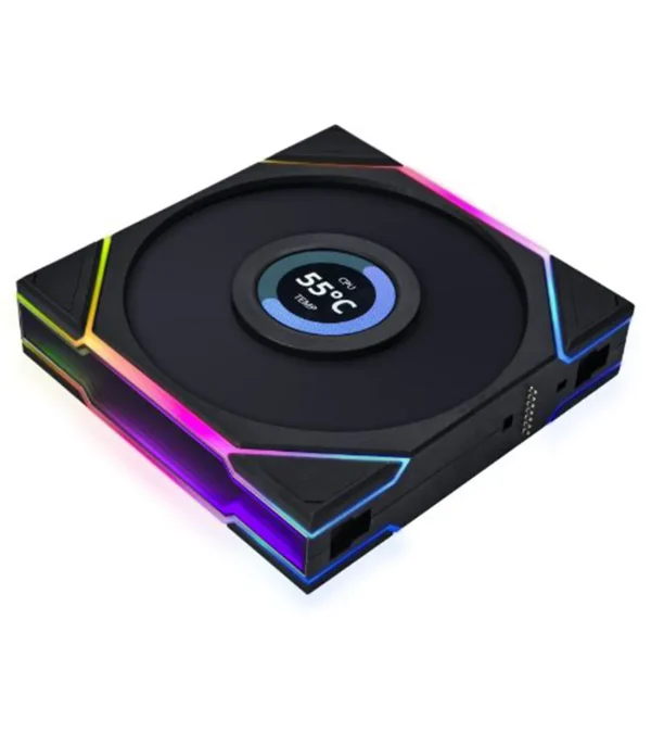 فن کیس لیان لی UNI FAN TL LCD Reverse Black بسته 3 عددی