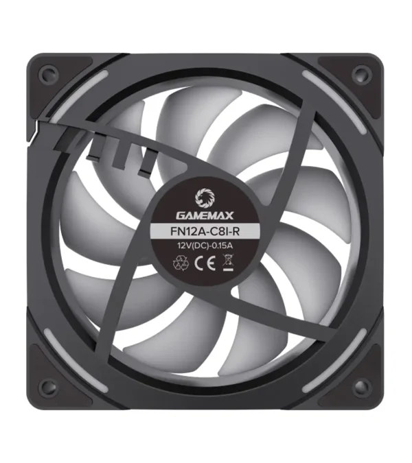 فن کیس گیم مکس FN12A-C8I-R Black