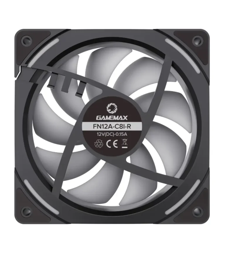 فن کیس گیم مکس FN12A-C8I-R Black