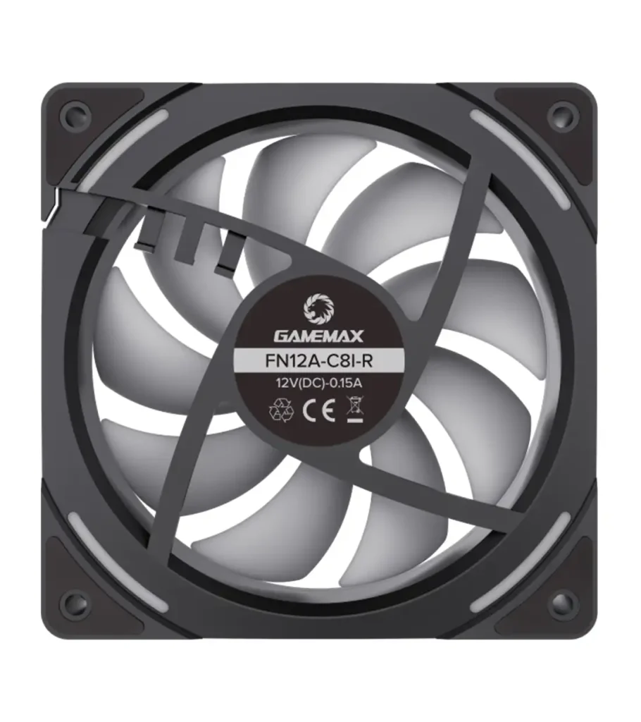 فن کیس گیم مکس FN12A-C8I-R Black