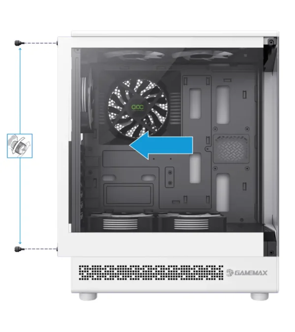 کیس گیمینگ گیم مکس Vista COC White