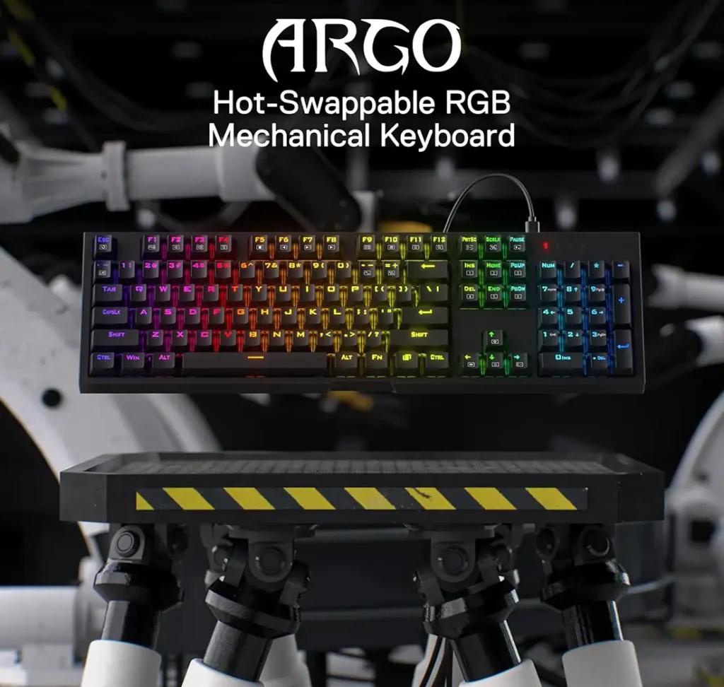کیبورد مکانیکال گیمینگ ردراگون Argo K670 RGB