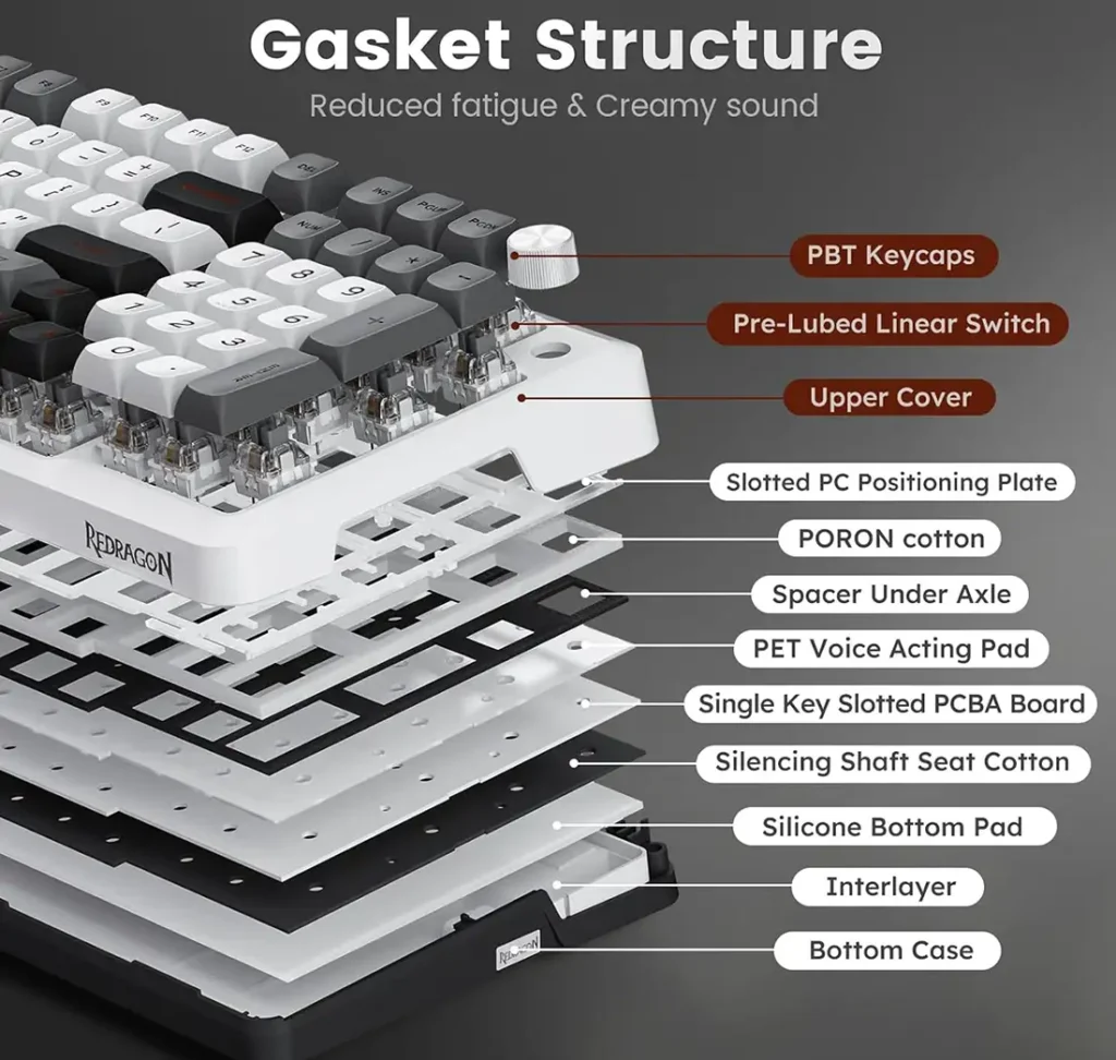 کیبورد بی سیم مکانیکال گیمینگ ردراگون BRAGI K688 WGL PRO
