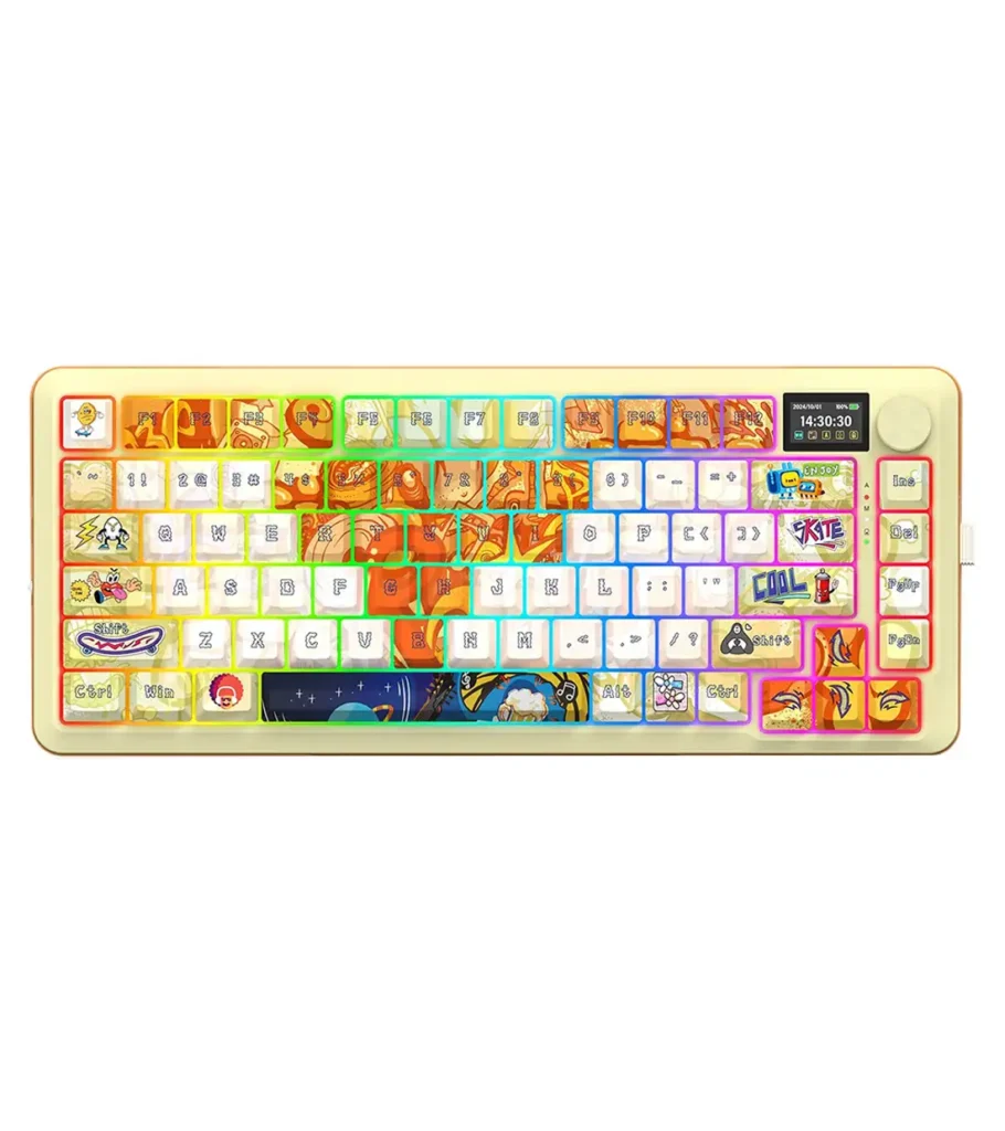 کیبورد بی سیم گیمینگ ردراگون FLEKACT K708 GF PRO RGB