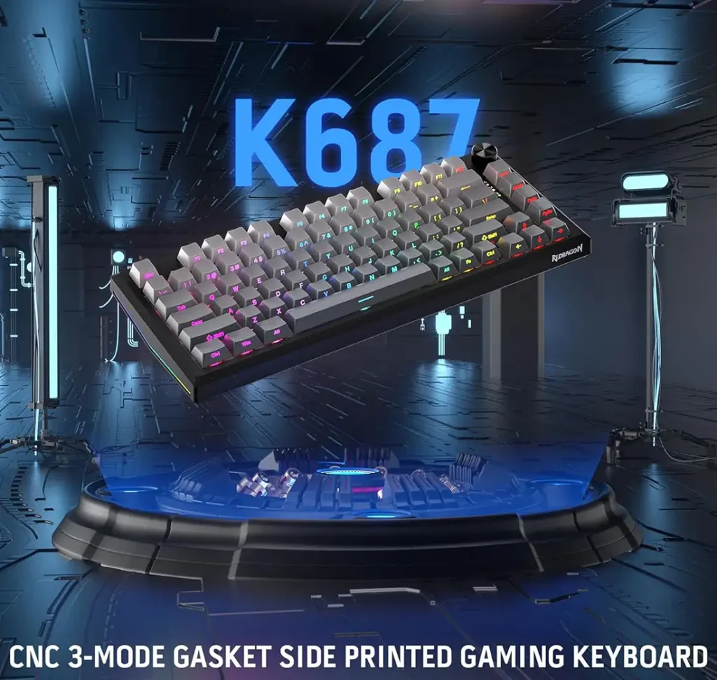 کیبورد بی سیم مکانیکال گیمینگ ردراگون Freyja K687 GG PRO