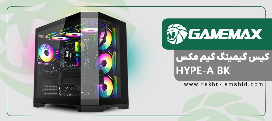 کیس گیمینگ گیم مکس HYPE-A Black