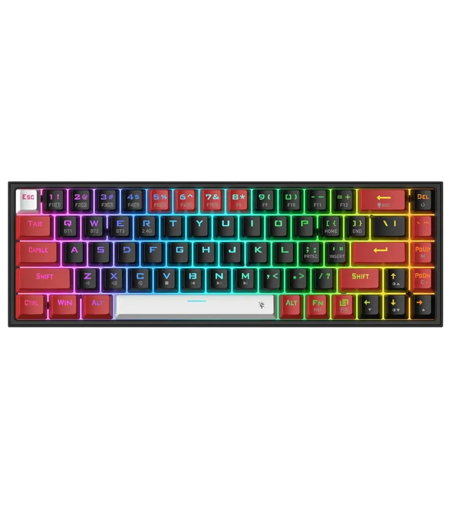 کیبورد بی سیم/باسیم مکانیکال گیمینگ ردراگون CASTOR K631 PRO BRW