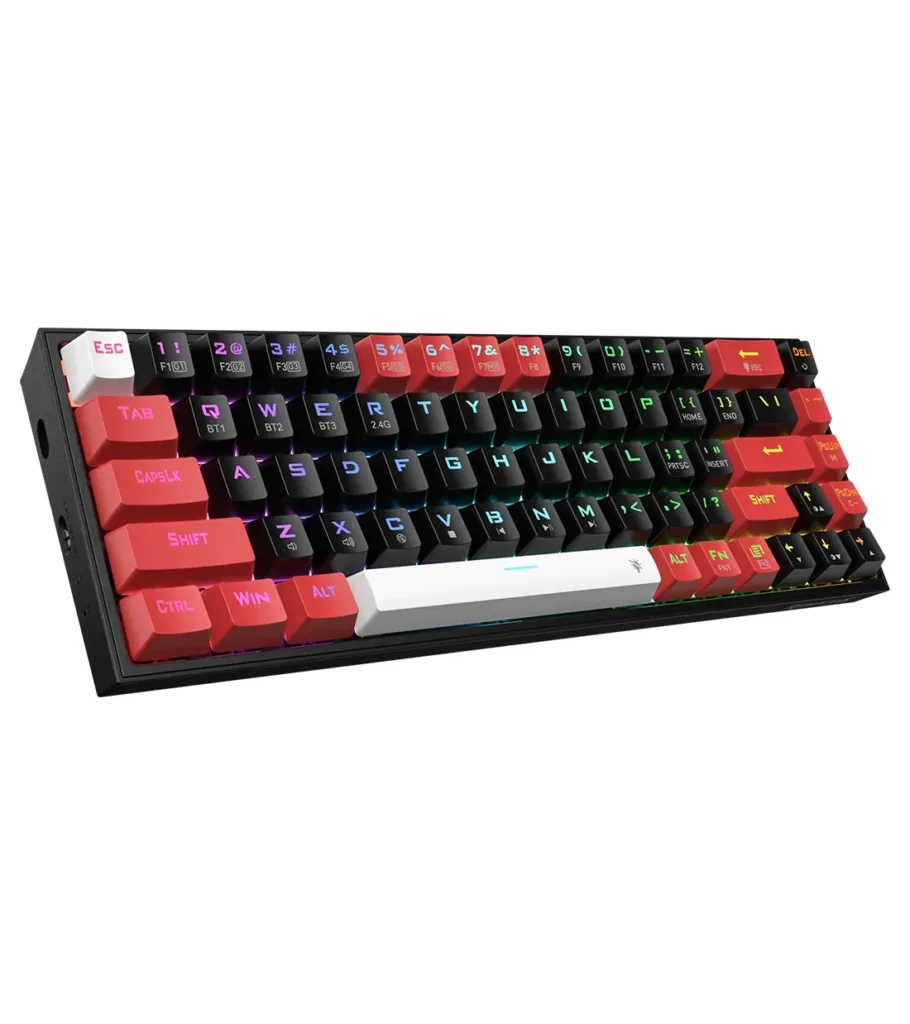 کیبورد بی سیم/باسیم مکانیکال گیمینگ ردراگون CASTOR K631 PRO BRW