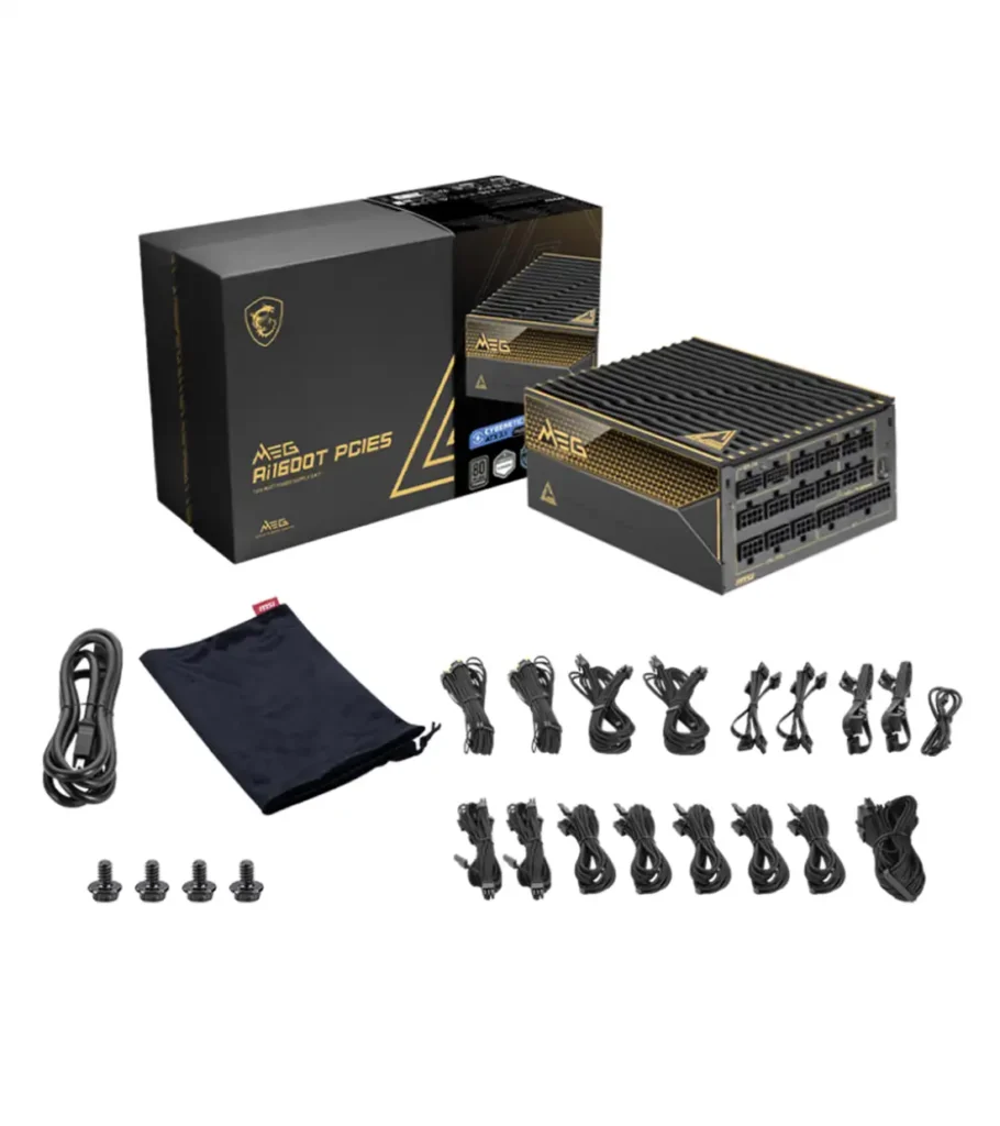 پاور 1600 وات ام اس آی MEG Ai1600T PCIE5 Full Modular