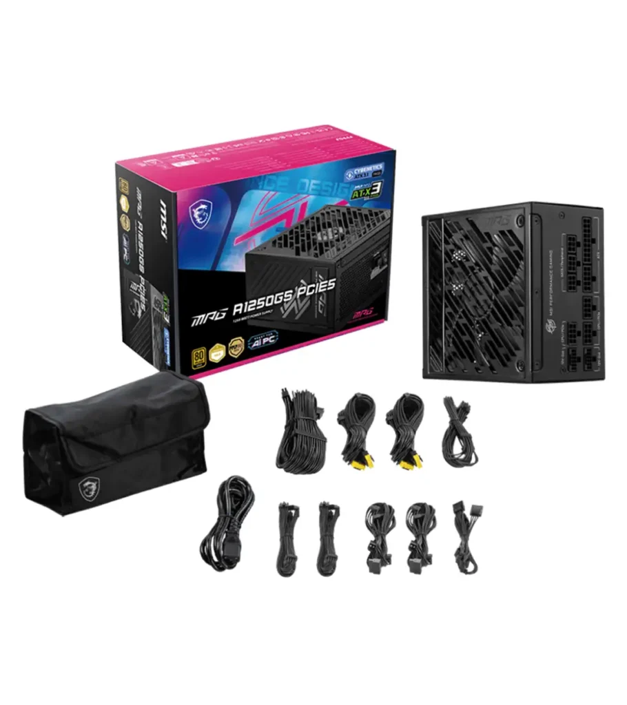 پاور 1250 وات ام اس آی MPG A1250GS PCIE5 Full Modular