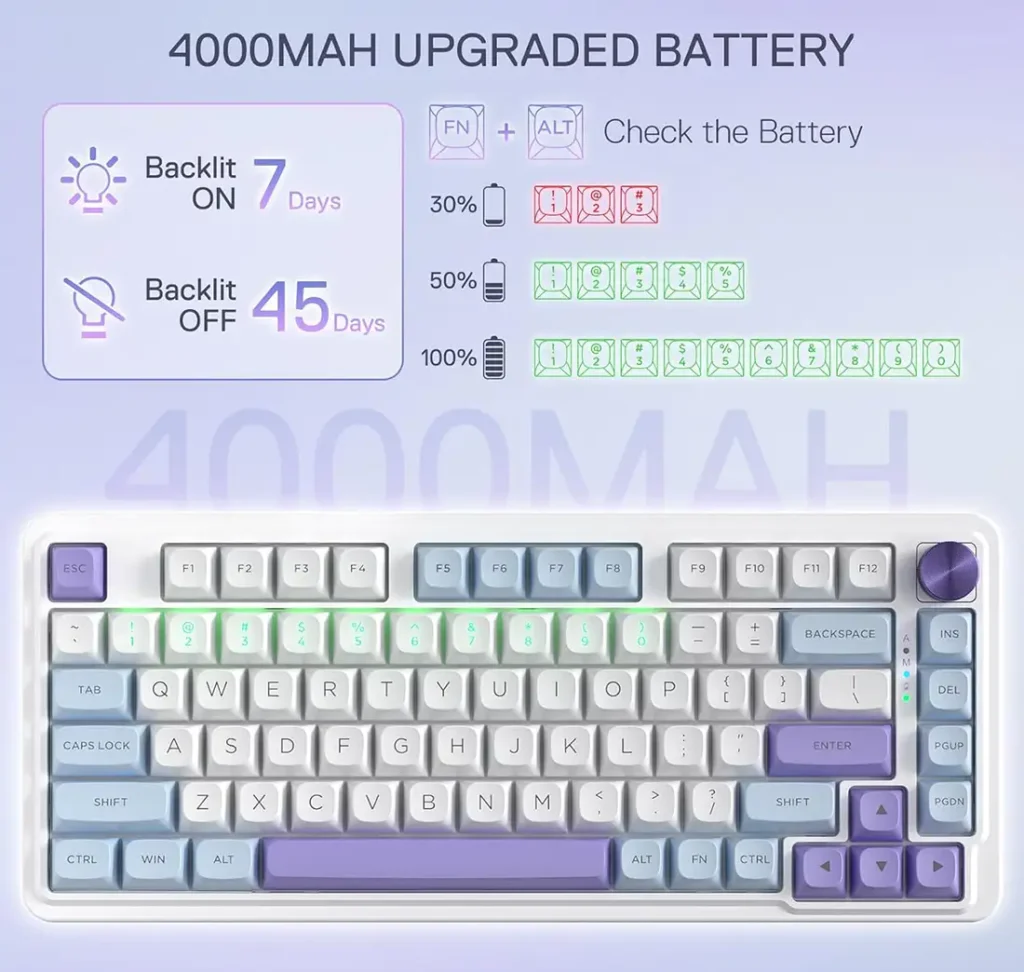 کیبورد بی سیم مکانیکال گیمینگ ردراگون UCAL MAX K673 WBP