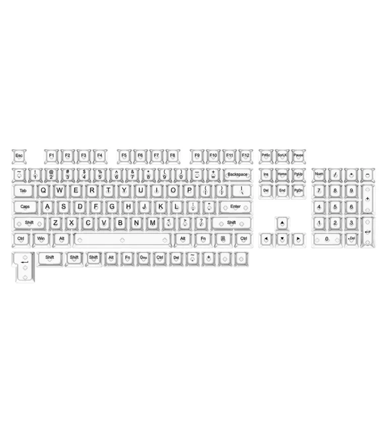 مجموعه کامل کلید کیبورد مکانیکال ردراگون A137 Transparent