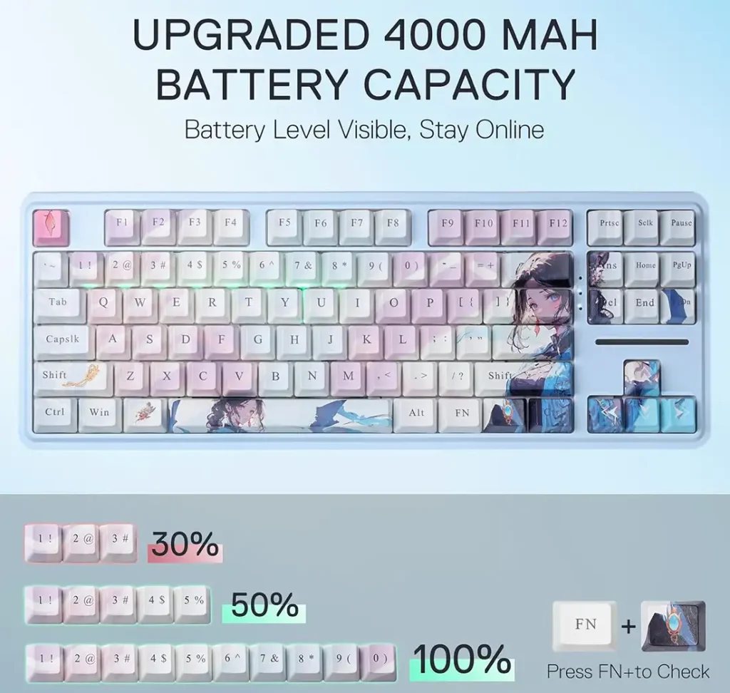 کیبورد بی سیم مکانیکال گیمینگ ردراگون Antonium K728 PRO AK