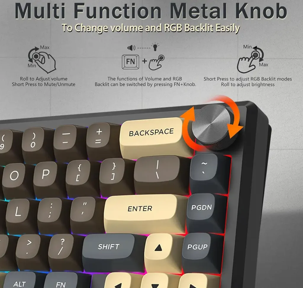 کیبورد بی سیم مکانیکال گیمینگ ردراگون URANUS PRO K727 CGY